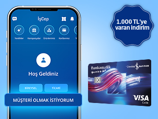 Bankamatik Kartı Alışveriş Harcamalarına 1.000 TL indirim!