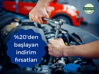 İşCep Aracım'da Servis Bakım Hizmeti menüsünden yapacağınız Garantili Oto Servis harcamalarınıza %20’den başlayan İndirim Fırsatı!