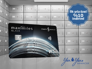 Maximiles Black sahibi Yüz Yüze Bankacılık müşterilerine İş Bankası kiralık kasalarında indirim ayrıcalığı!